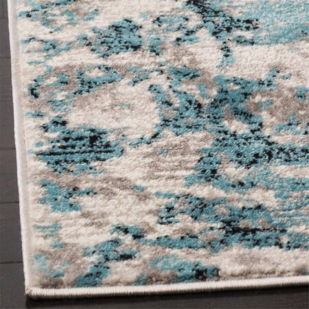 Safavieh 6 ft. 7 in. x 6 ft. 7 in. ContemporarySkyler Power Loom Area Rug Blue & Ivory SKY186M-6SQ